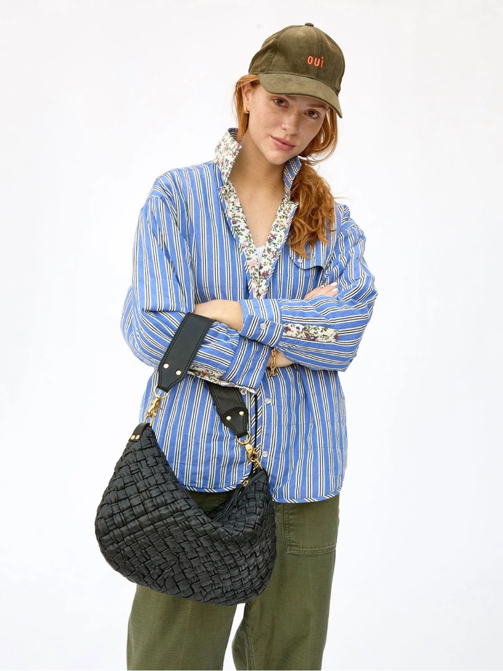 CLARE V. Black Puffy Moyen Messenger EUC